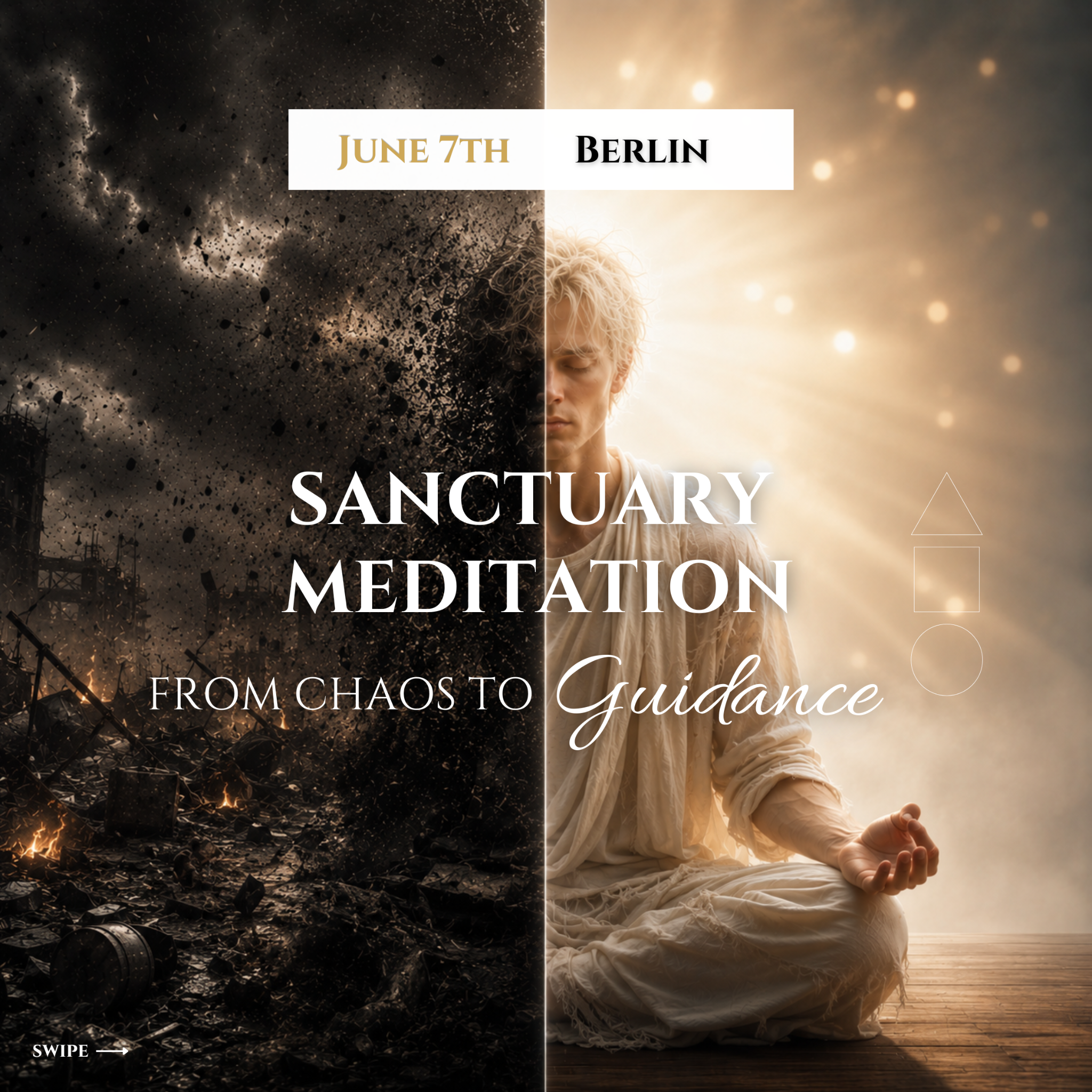 KAP production Facebook ad: June 7th in Berlin - Discover Meditation &…