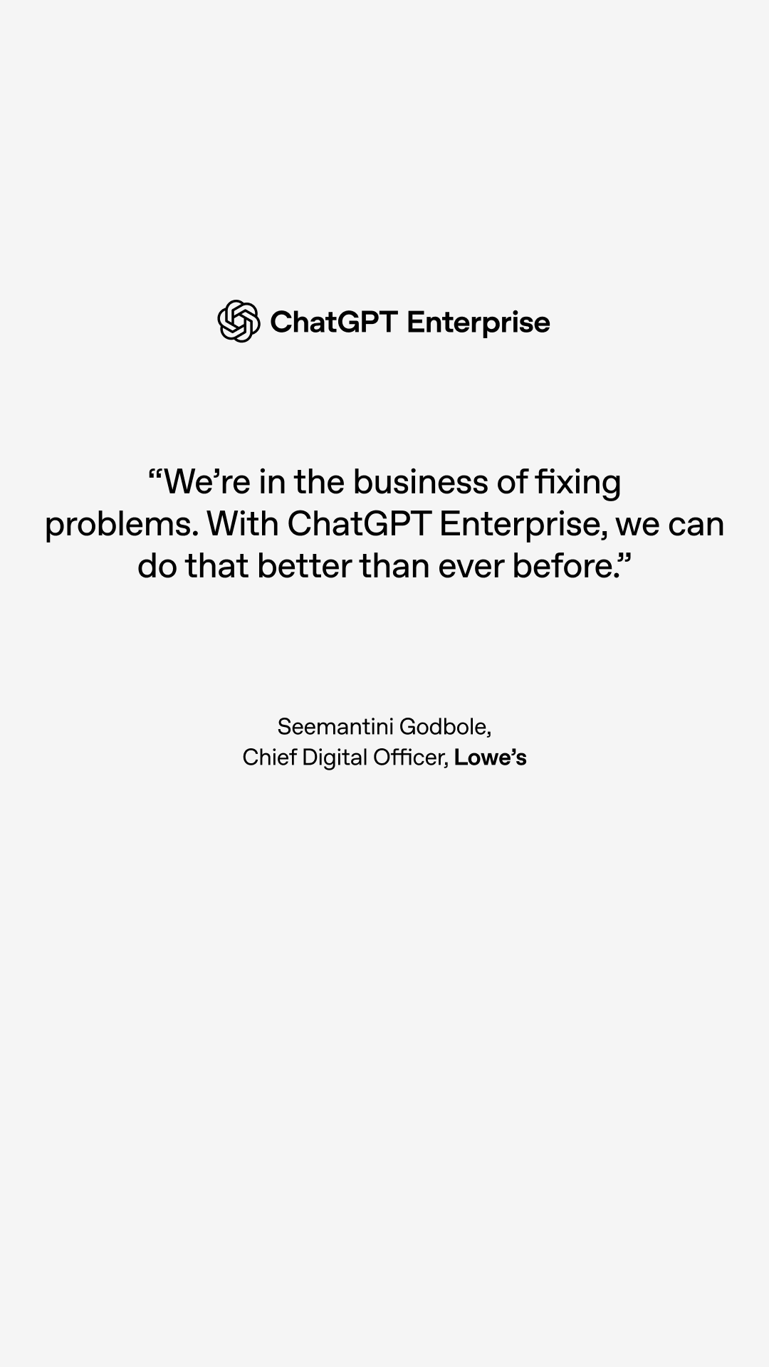 OpenAI Facebook ad: Try ChatGPT Enterprise
