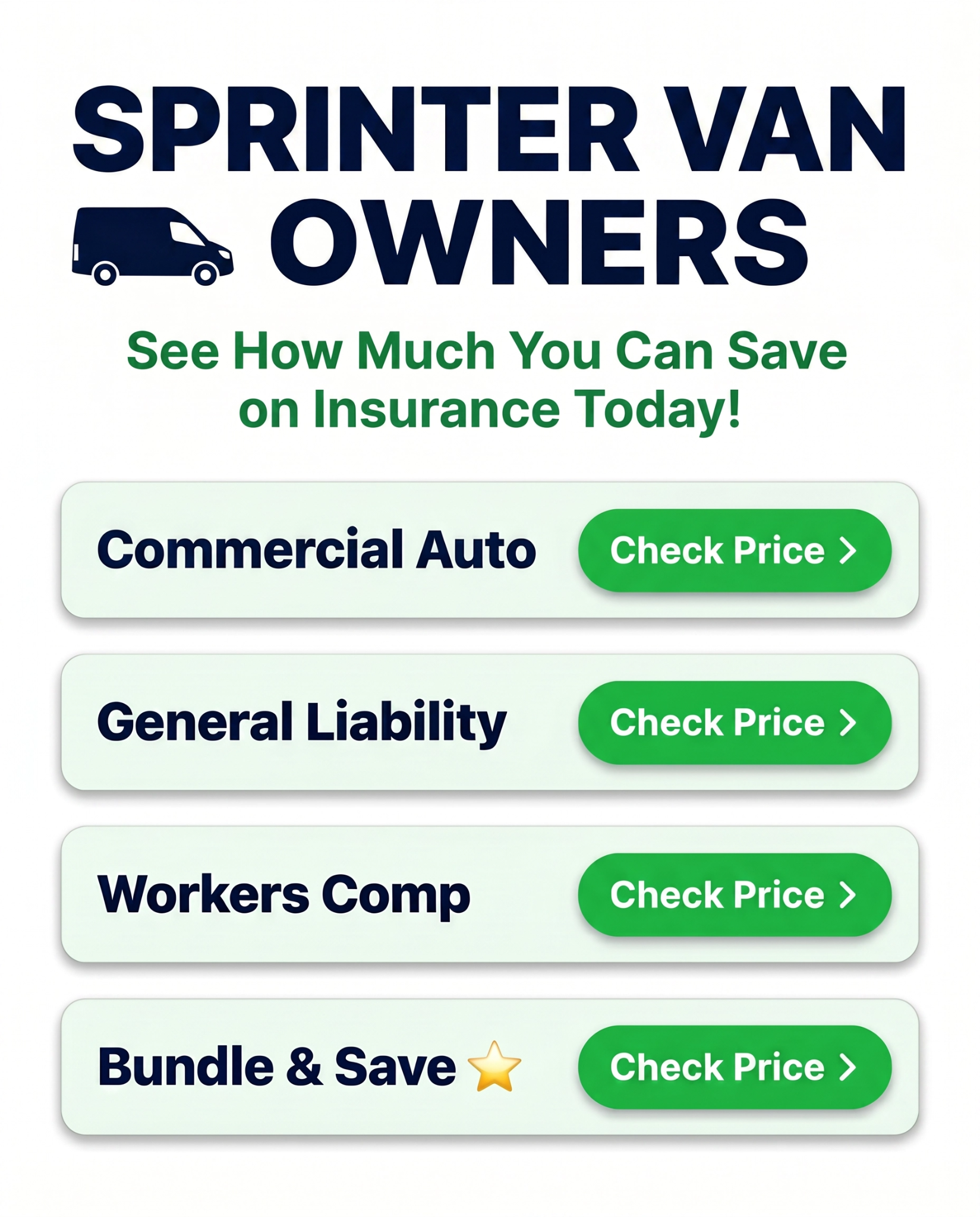Get Quotes Instantly Facebook ad: Sprinter Van Owners, Stop Overpaying for Commercial…