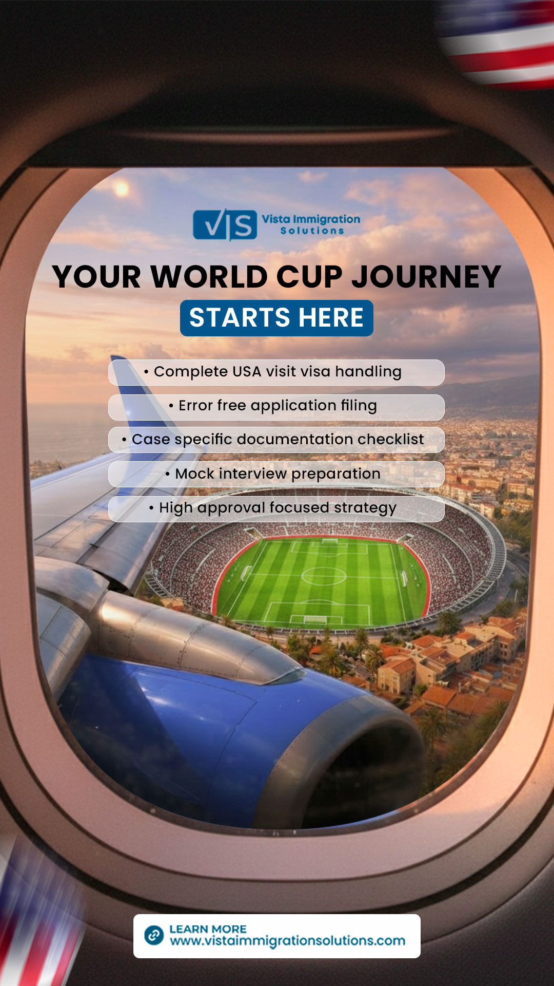 Vista Immigration Solutions Facebook ad