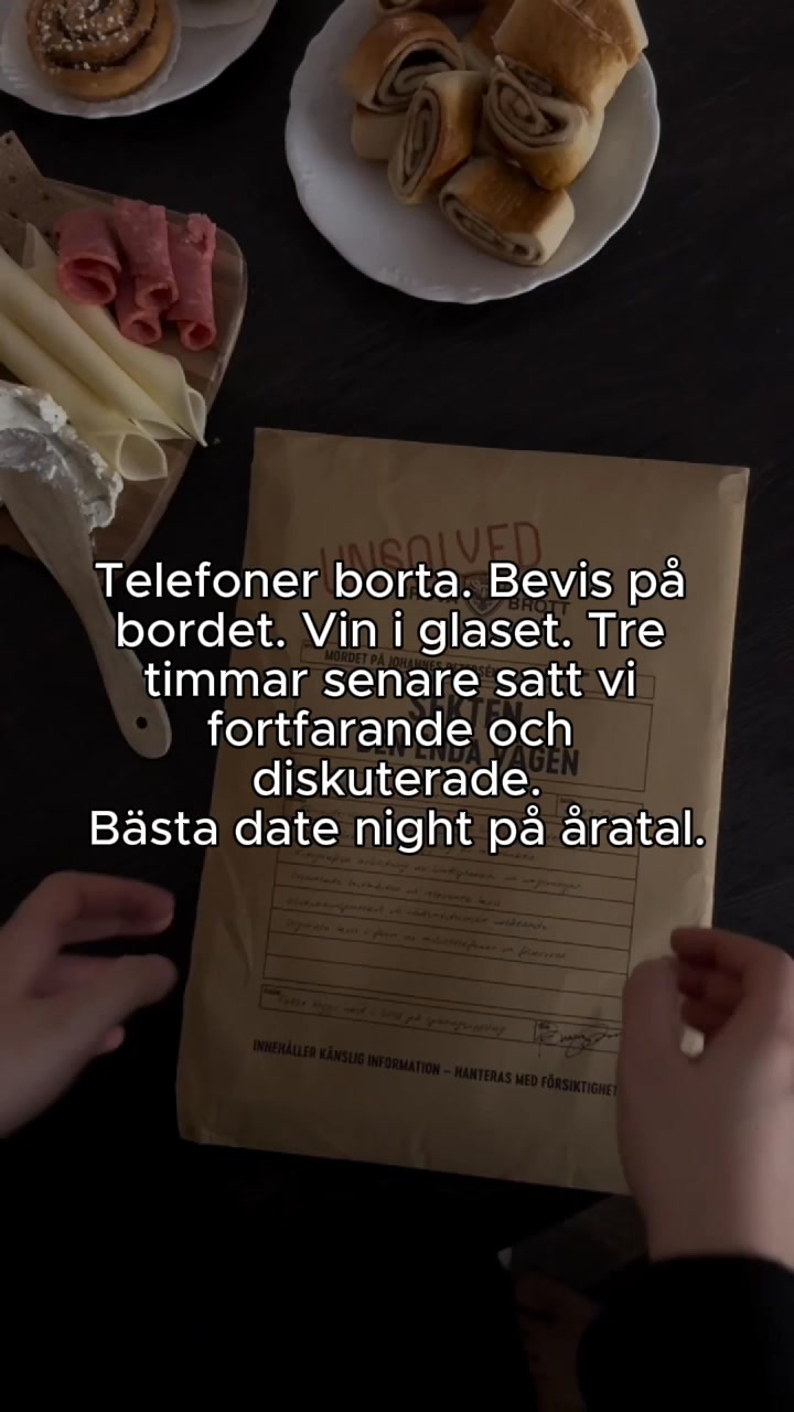 ARKIV by Unsolved - Mordgåtor att lösa hemma Facebook ad: Beställ en mordgåta till bästa spelkvällen