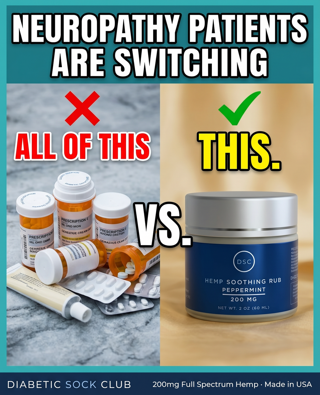 Diabetic Sock Club Facebook ad