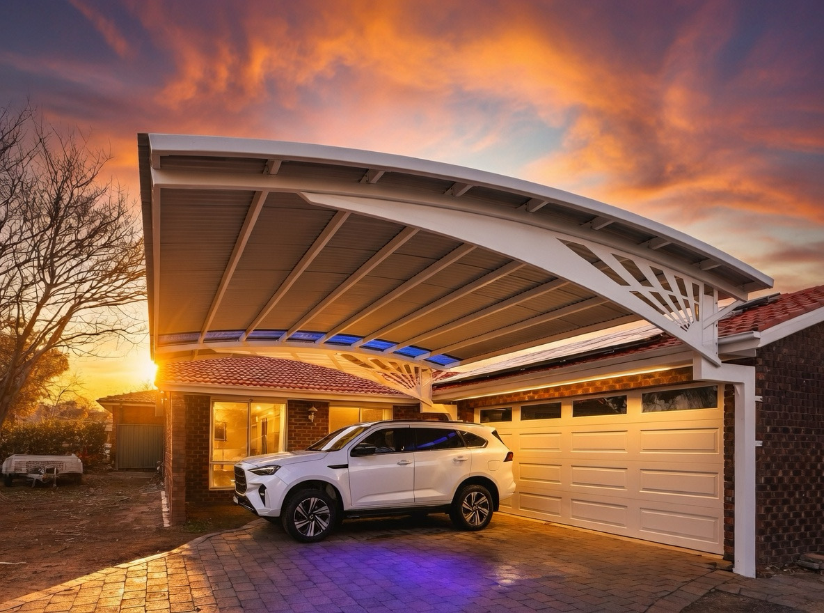 Vogue Pergolas Australia Facebook ad: Your car deserves more than a spot in…