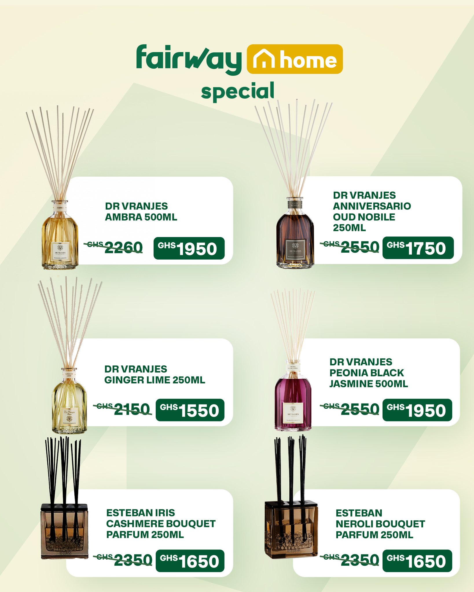 Fairway Home Facebook ad: Come home to a beautiful scent, every single…