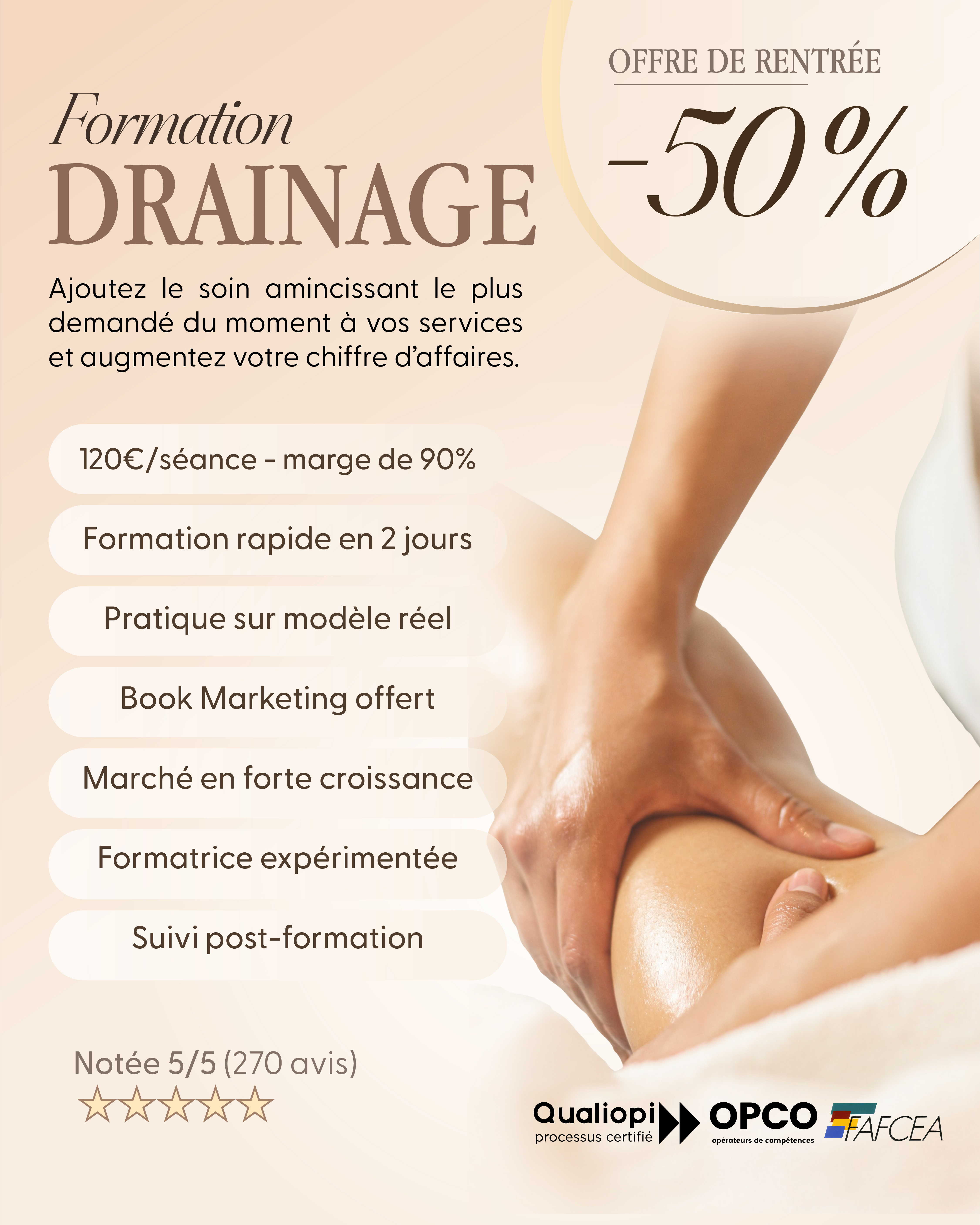 Beauty S Concept Facebook ad: Formation Drainage Lymphatique