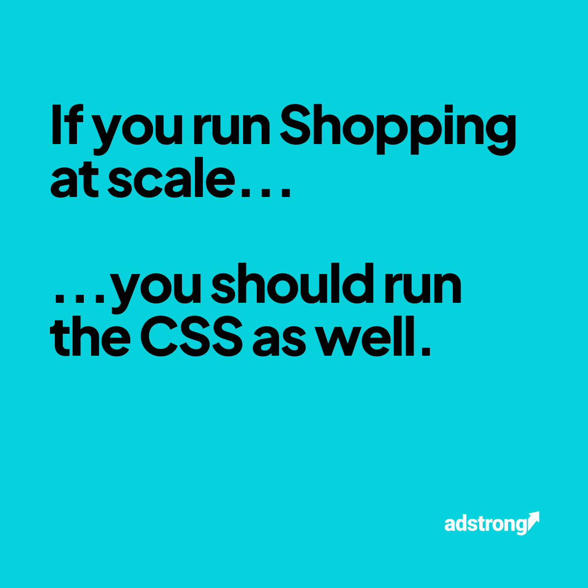 Adstrong - CSS-Partner Facebook ad: Branded Shopping Ads