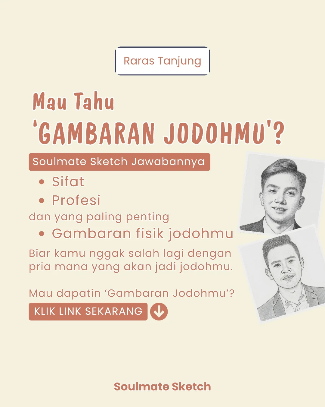 Raras Tanjung Facebook ad: Mau tahu gambaran jodohmu tanpa nebak-nebak lagi?