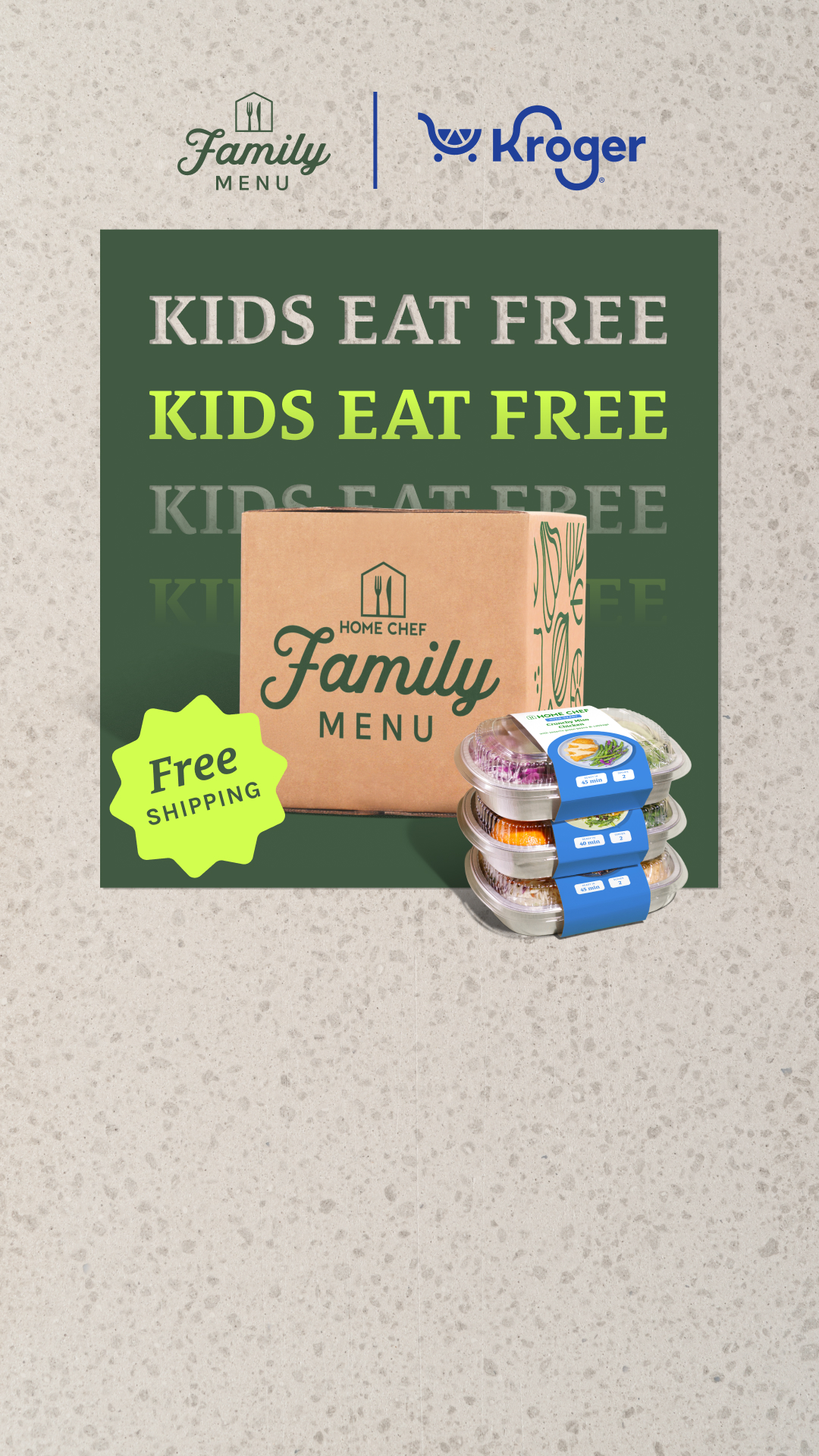 Home Chef Facebook ad