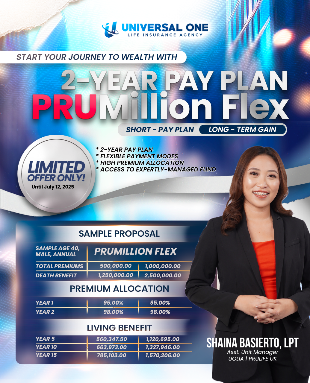 Engr. Sid & Shaina Tan Basierto, LPT - Pru Life UK Financial Advisors Facebook ad from Feb 27, 2026