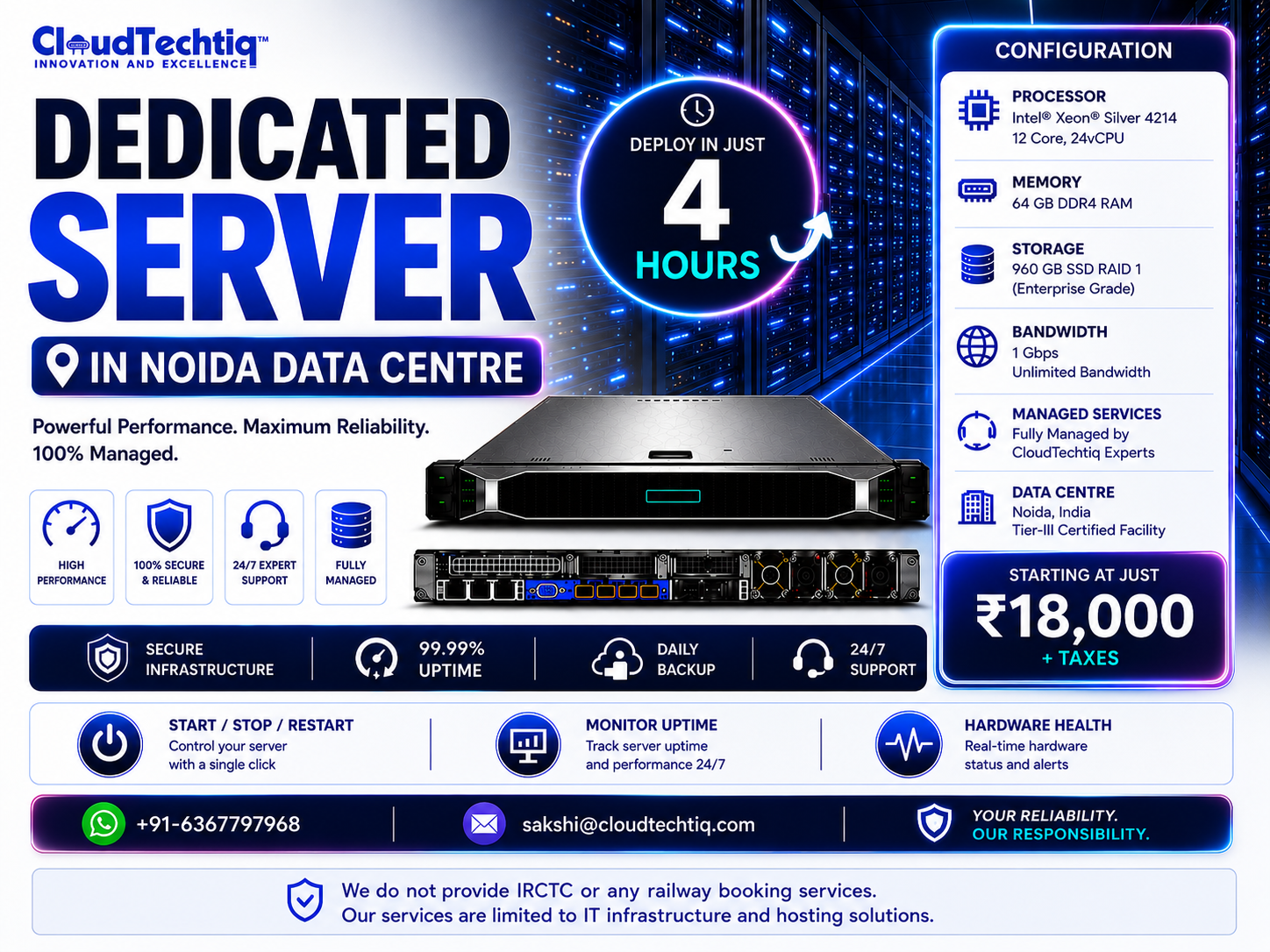 CloudTechtiq Facebook ad: Intel Xeon Silver 4214 Processor