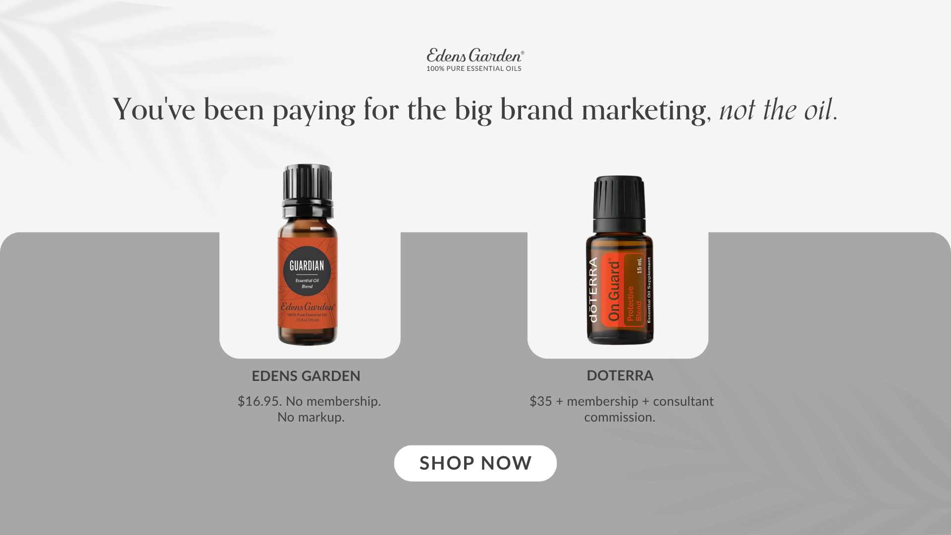 Edens Garden Essential Oils Facebook ad