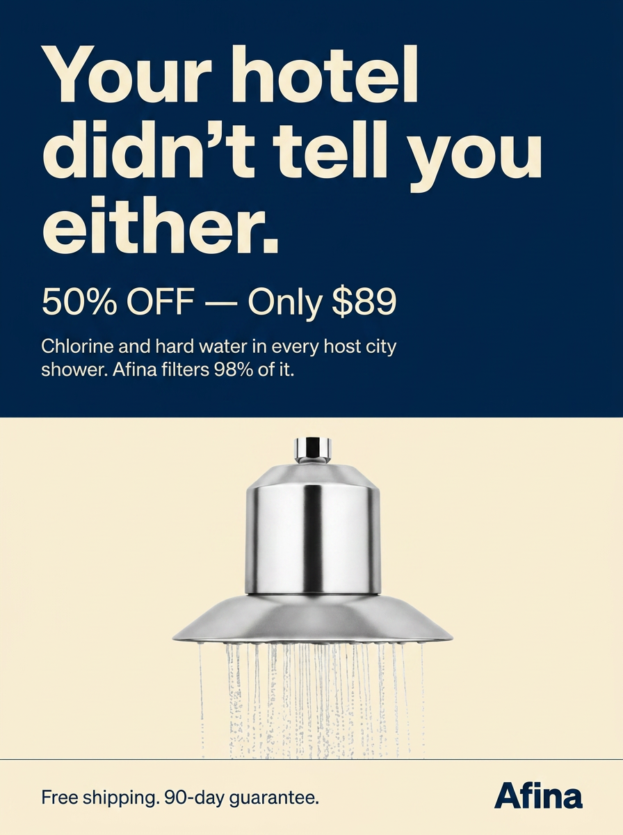 Showerlabs Facebook ad