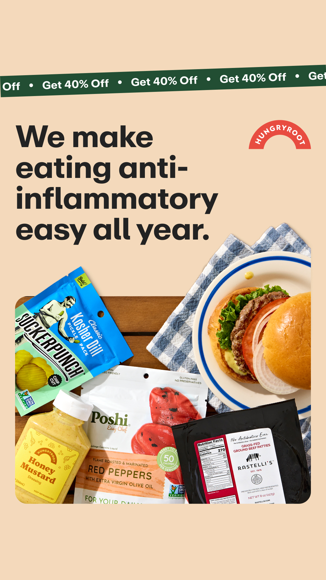 Hungryroot Facebook ad