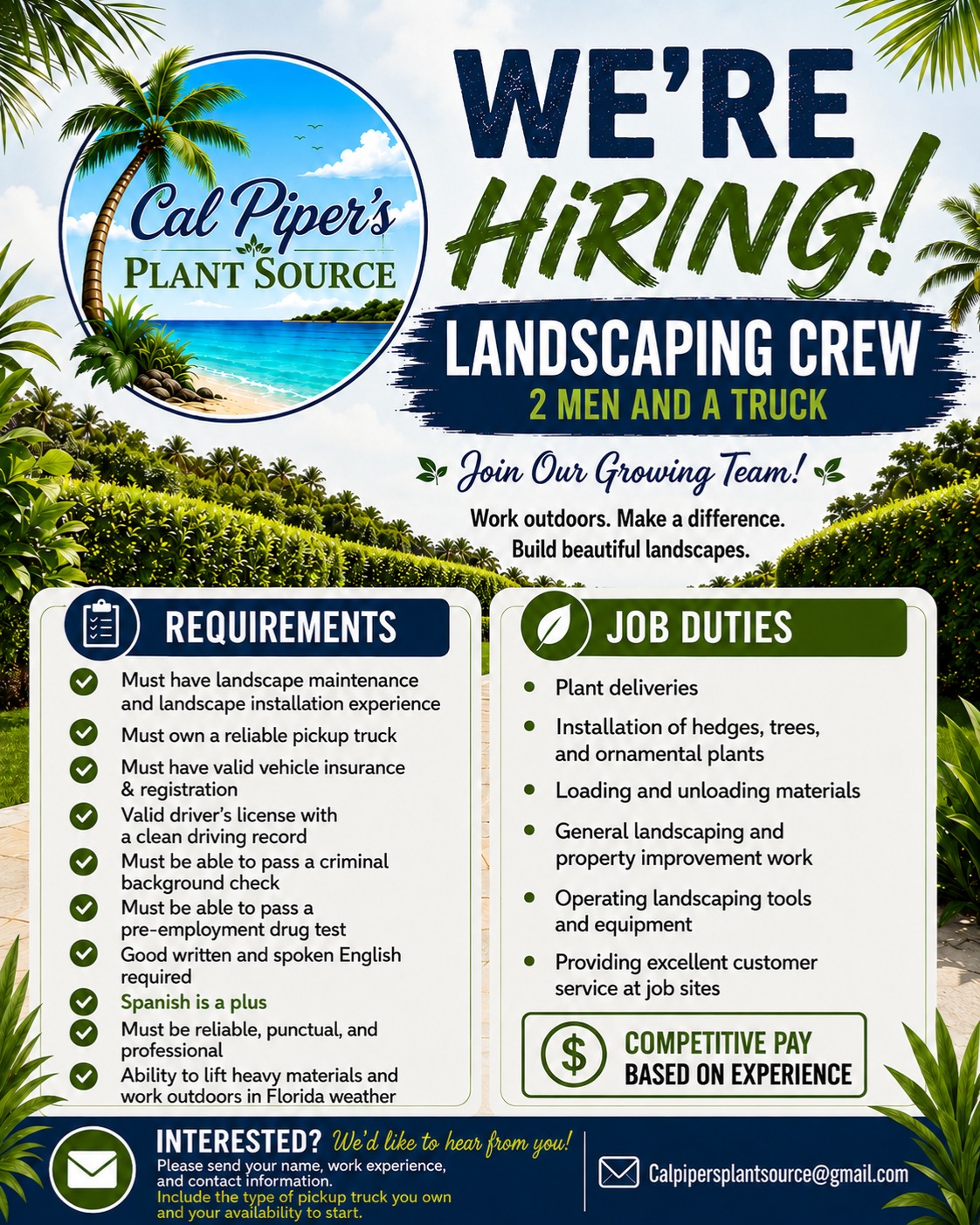 Cal Piper's Plant Source Facebook ad