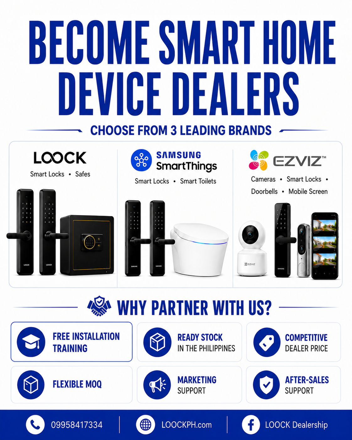 LOOCK Dealership Facebook ad: Become a Smart Home Device Dealer