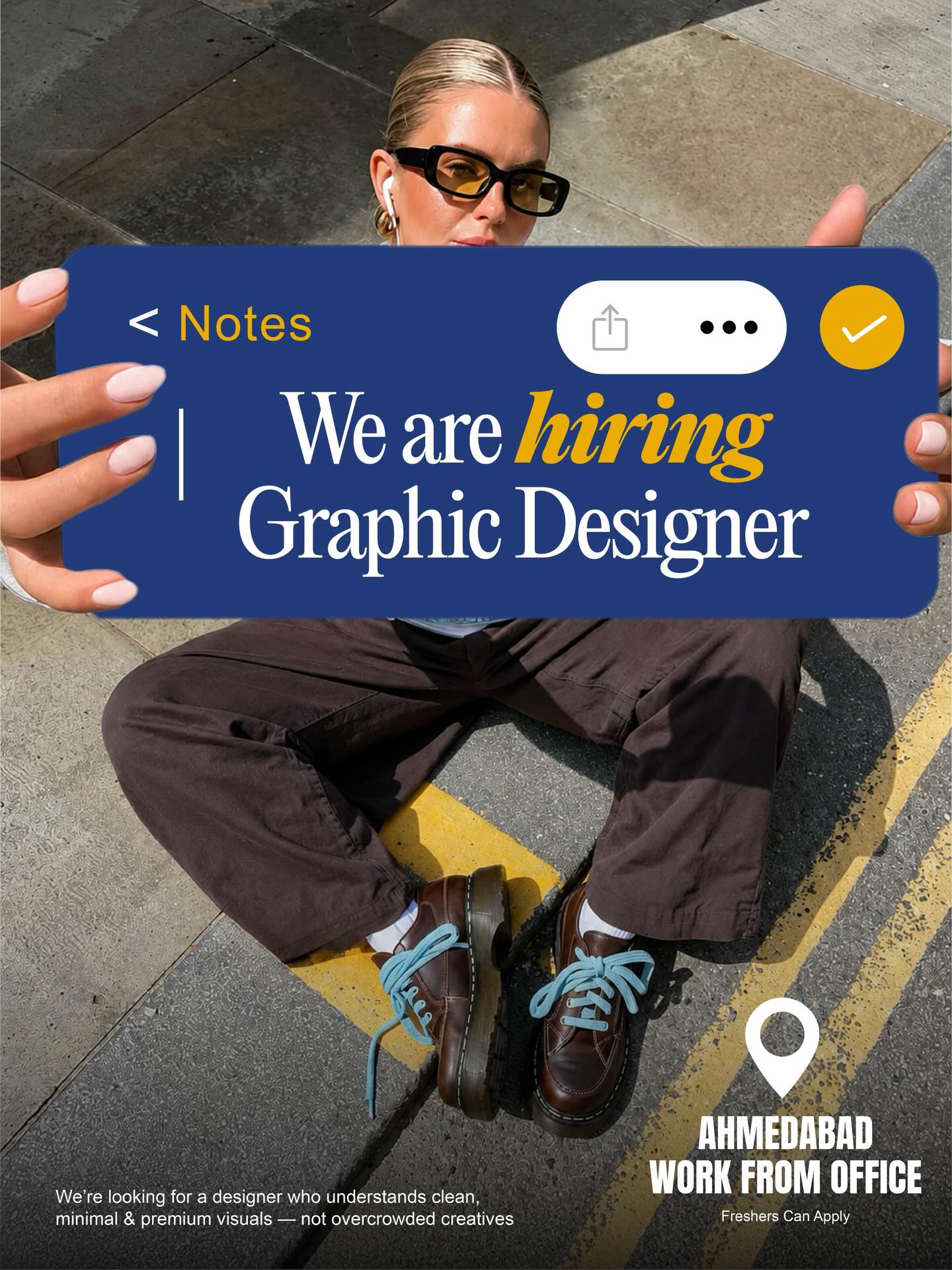 Social x plosion Facebook ad: Ahmedabad - WE’RE NOT LOOKING FOR A DESIGNER.