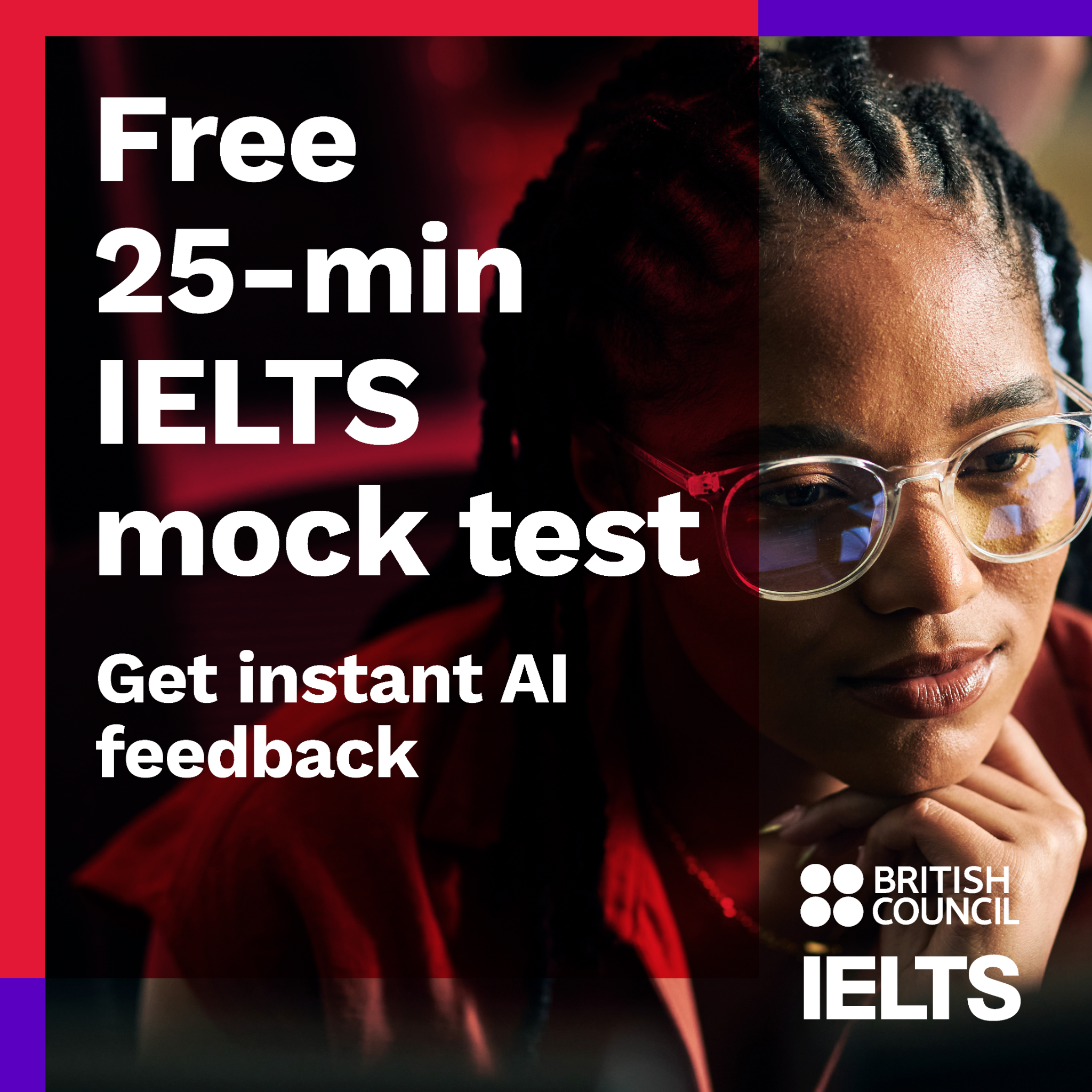 Take IELTS Official Facebook ad: IELTS by British Council
