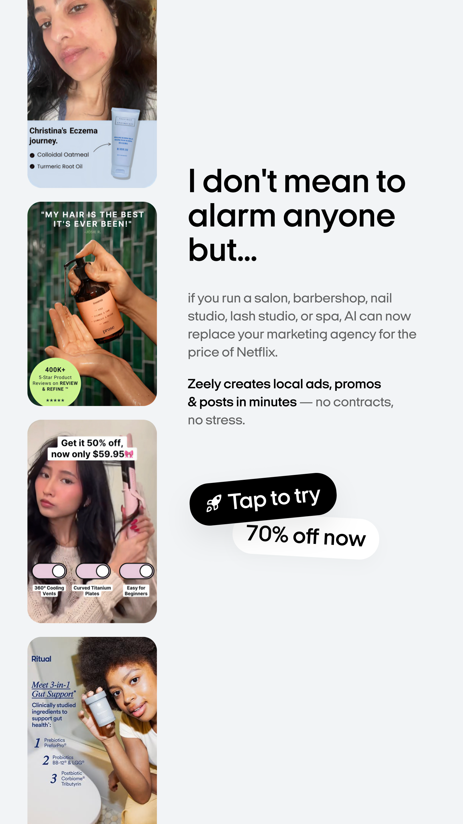 Zeely Facebook ad