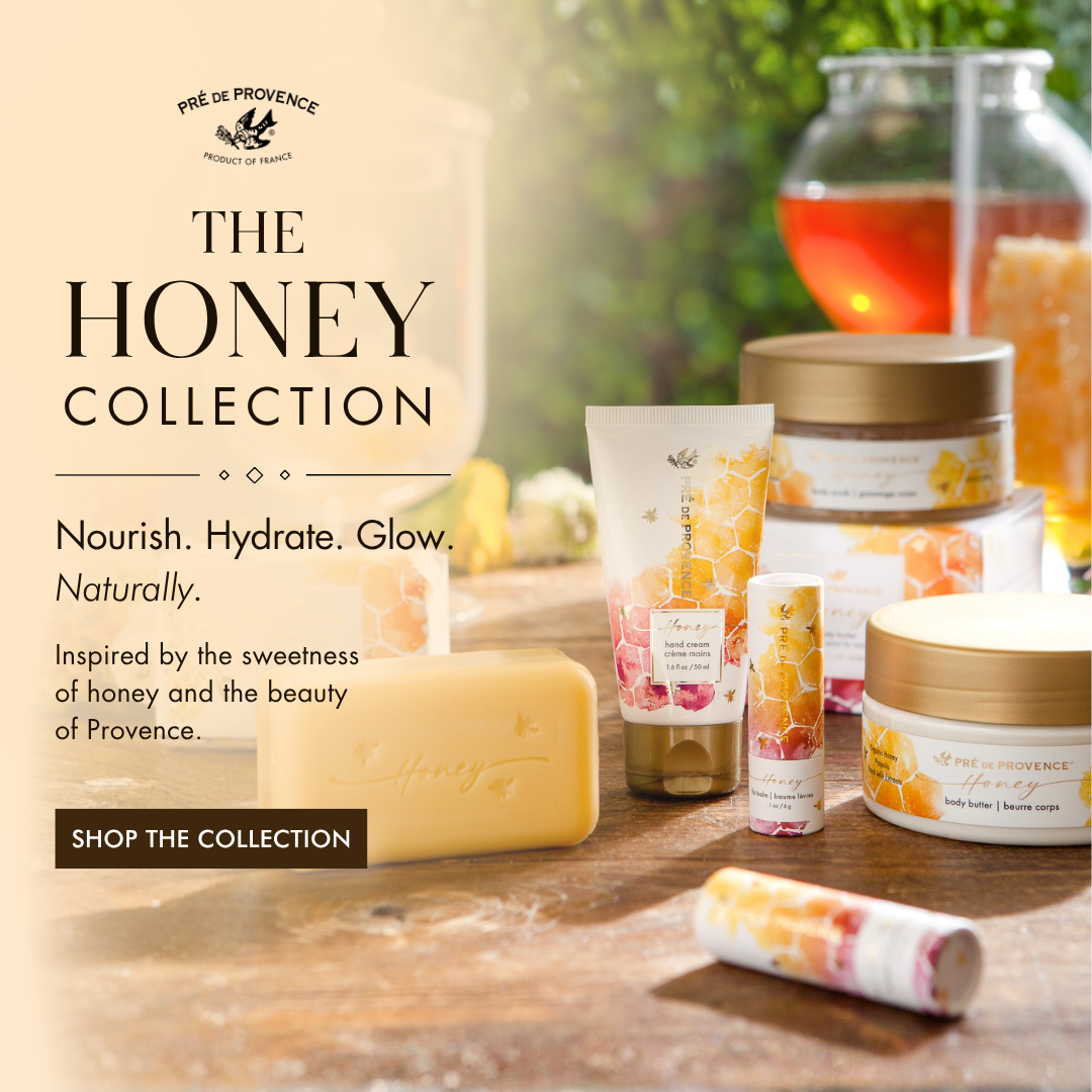 Pré de Provence Facebook ad: French Soaps, Beauty & Bath Products