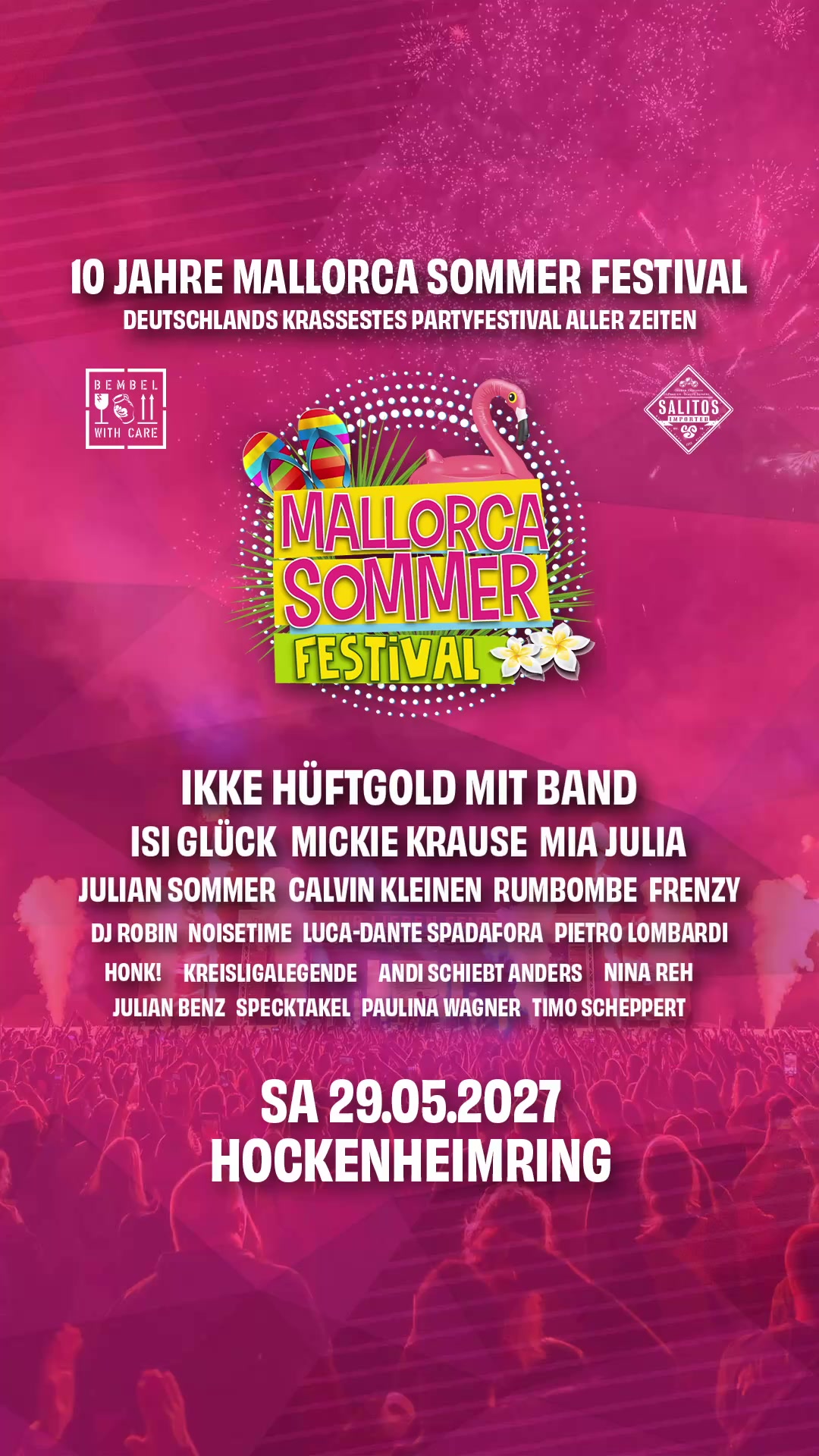 Mallorca Sommer Festival Facebook ad: DIE PARTYSENSATION 2027