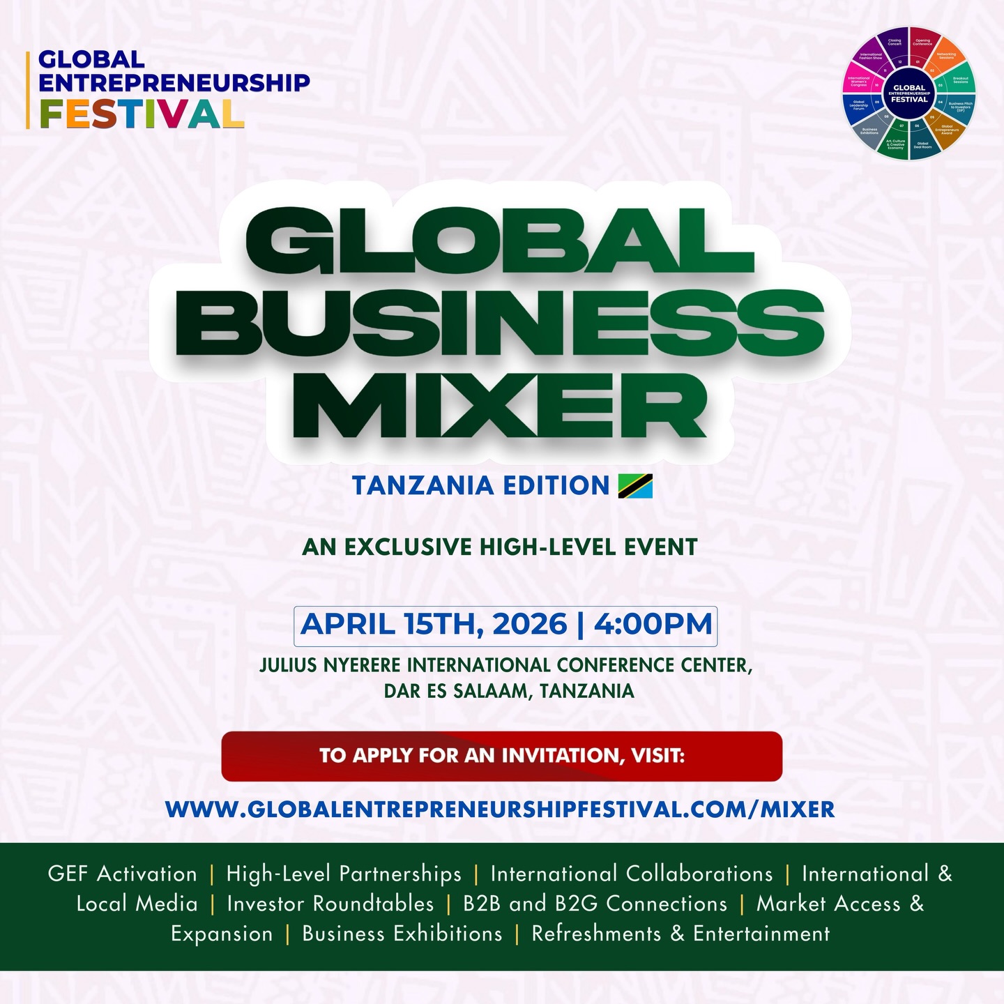 Global Entrepreneurship Festival Facebook ad: MIXER - Global Entrepreneurship Festival (GEF)