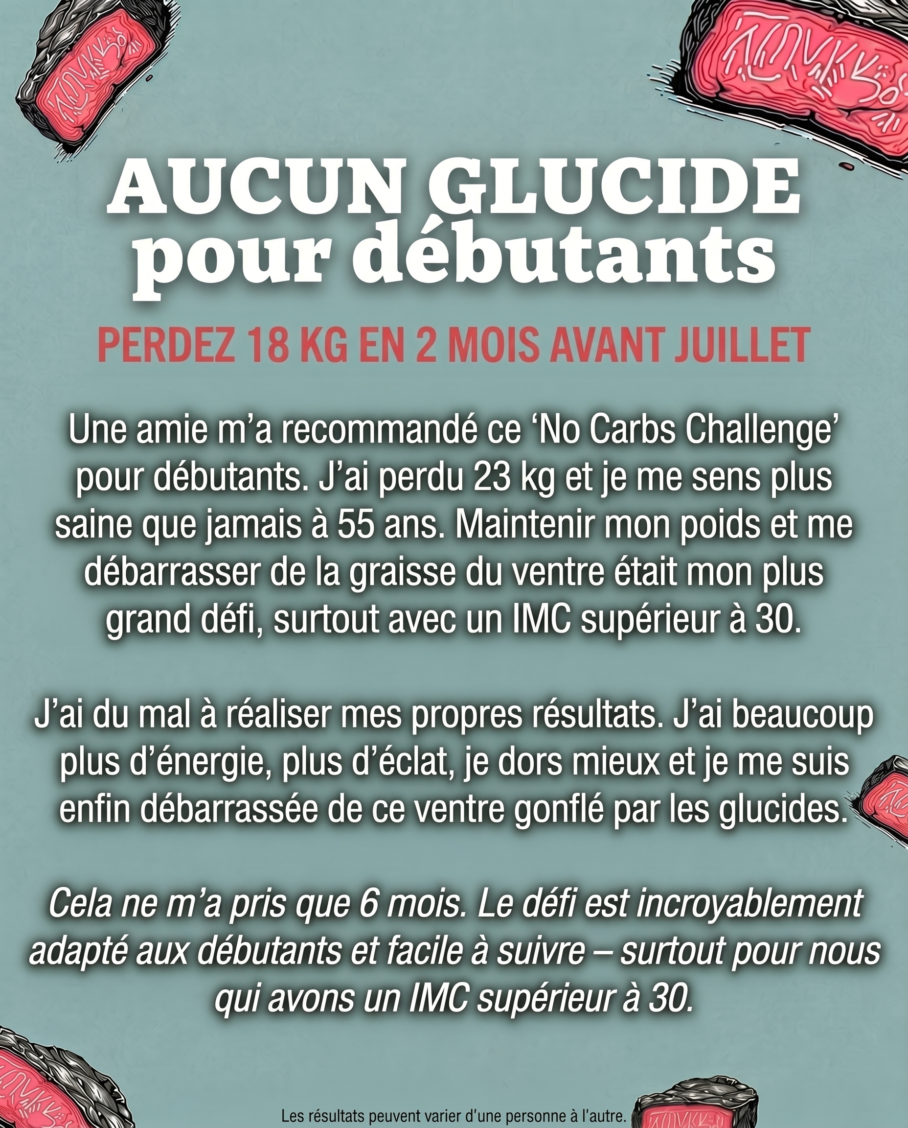 My Diet Challenge Facebook ad: Il suffit de 2 semaines pour faire la différence
