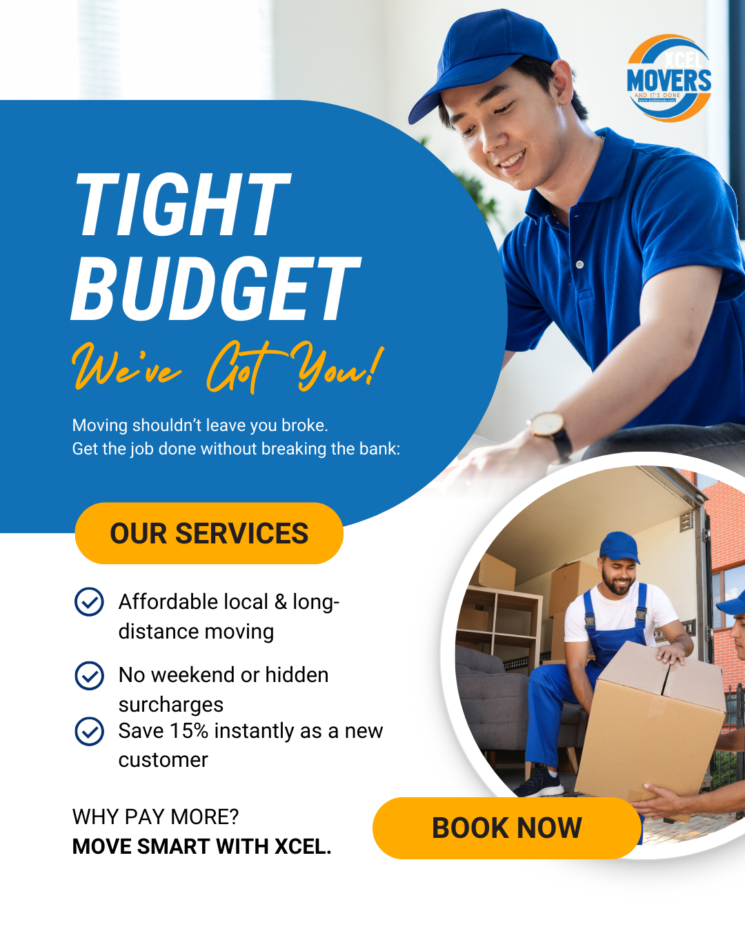 Xcel Movers Facebook ad