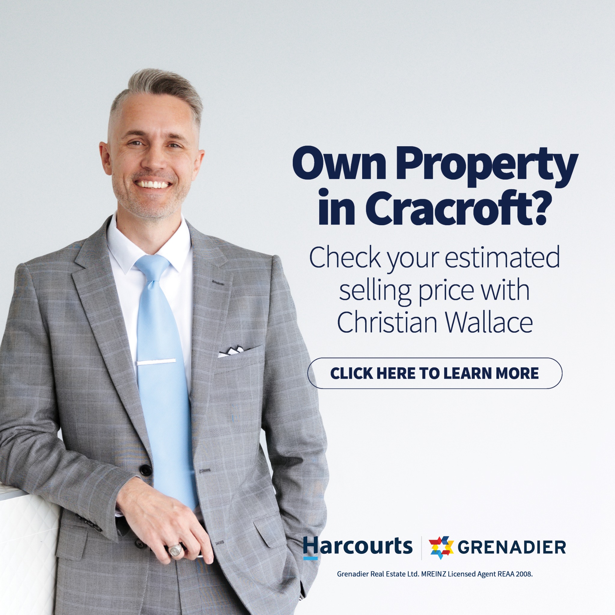 Christian Wallace - Harcourts Real Estate Facebook ad: Cracroft property values are moving, where does yours sit?