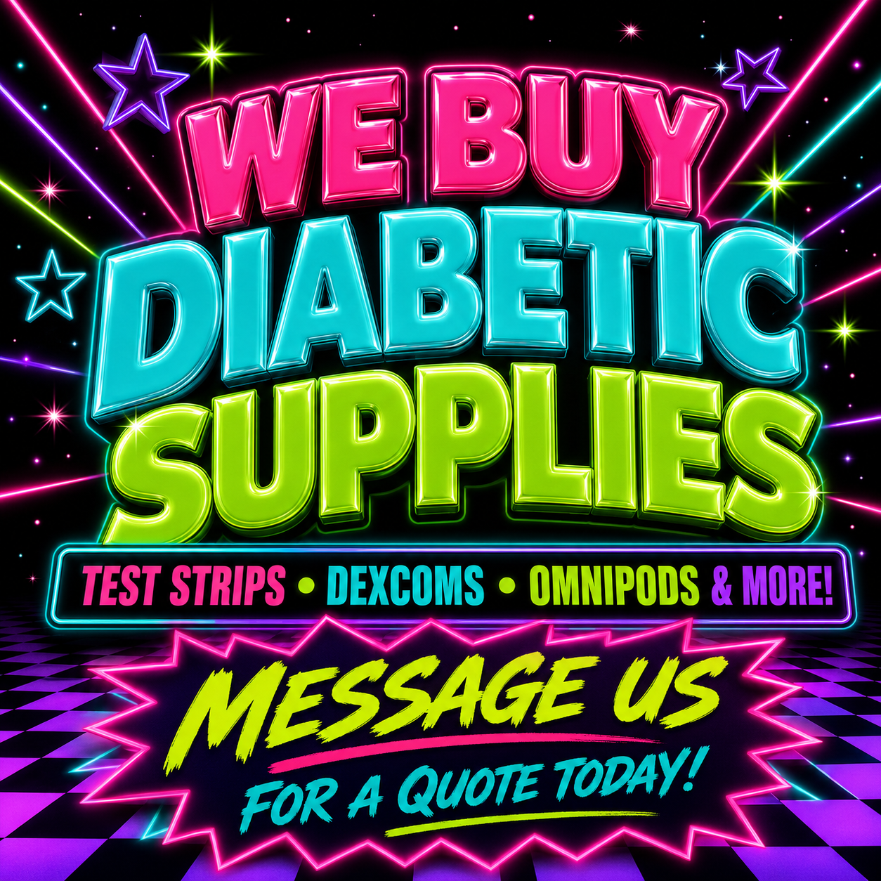 Test Strip Depot- Cash For Diabetic Supplies  Facebook ad