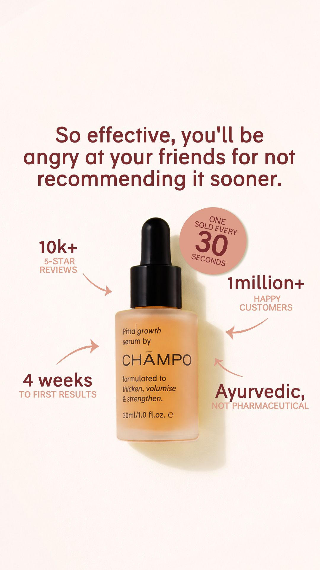 Chāmpo Haircare Facebook ad
