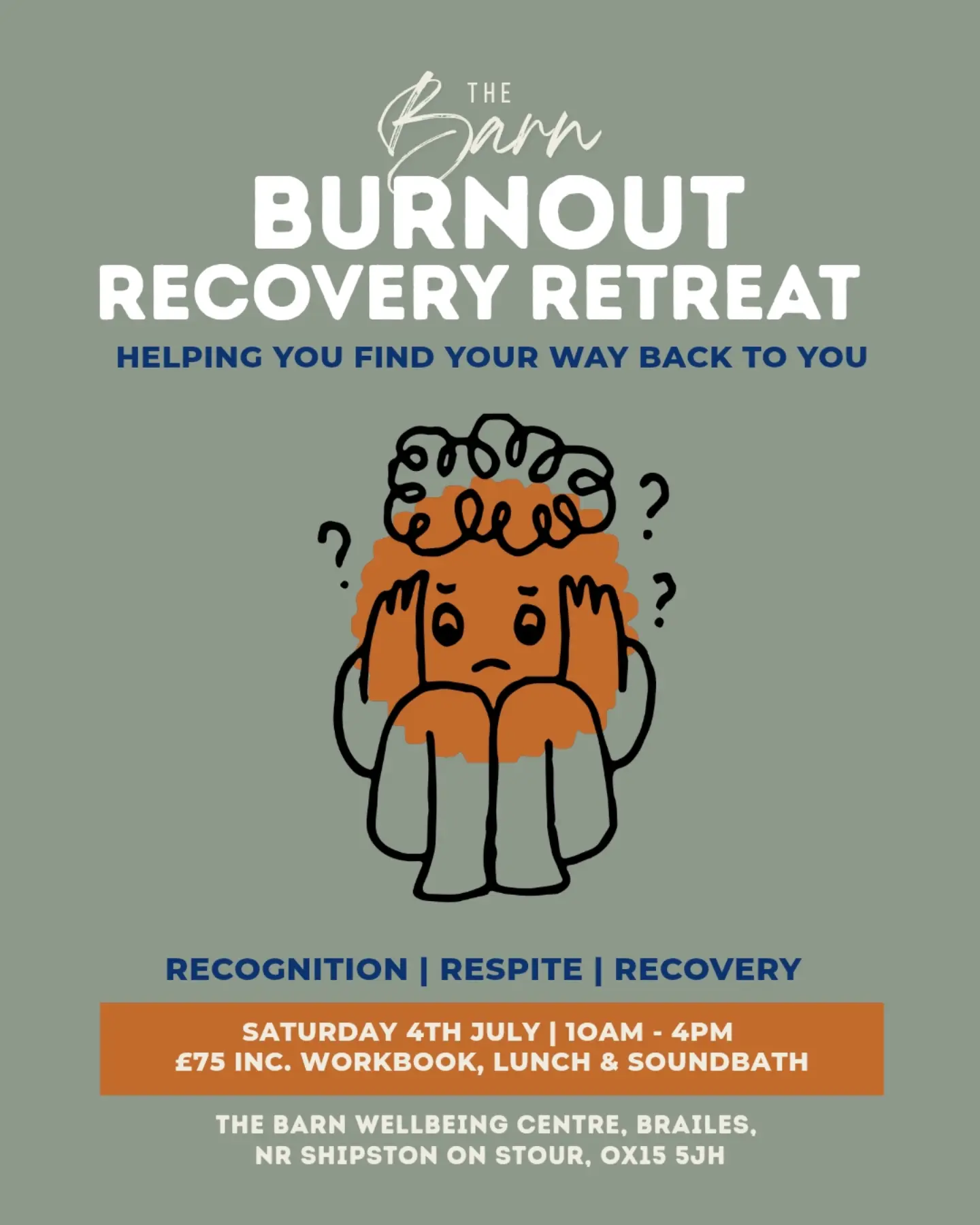 Retreat to The Barn Facebook ad: The Barn - Wellbeing Retreat Centre