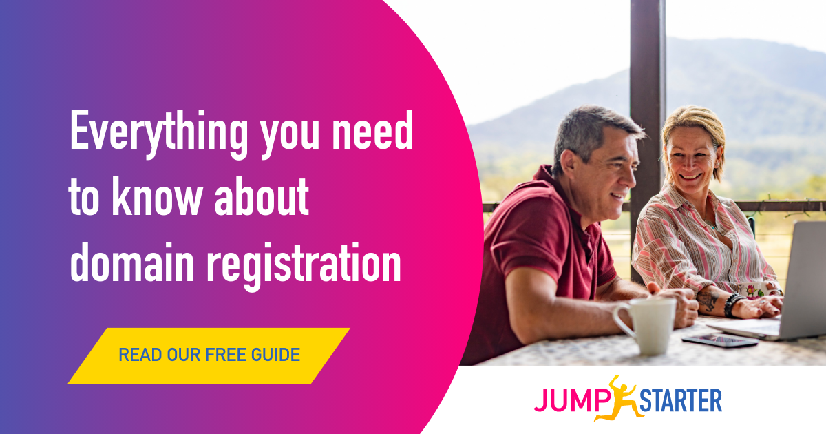 Jumpstarternz Facebook ad: Domain registration in NZ: how to register