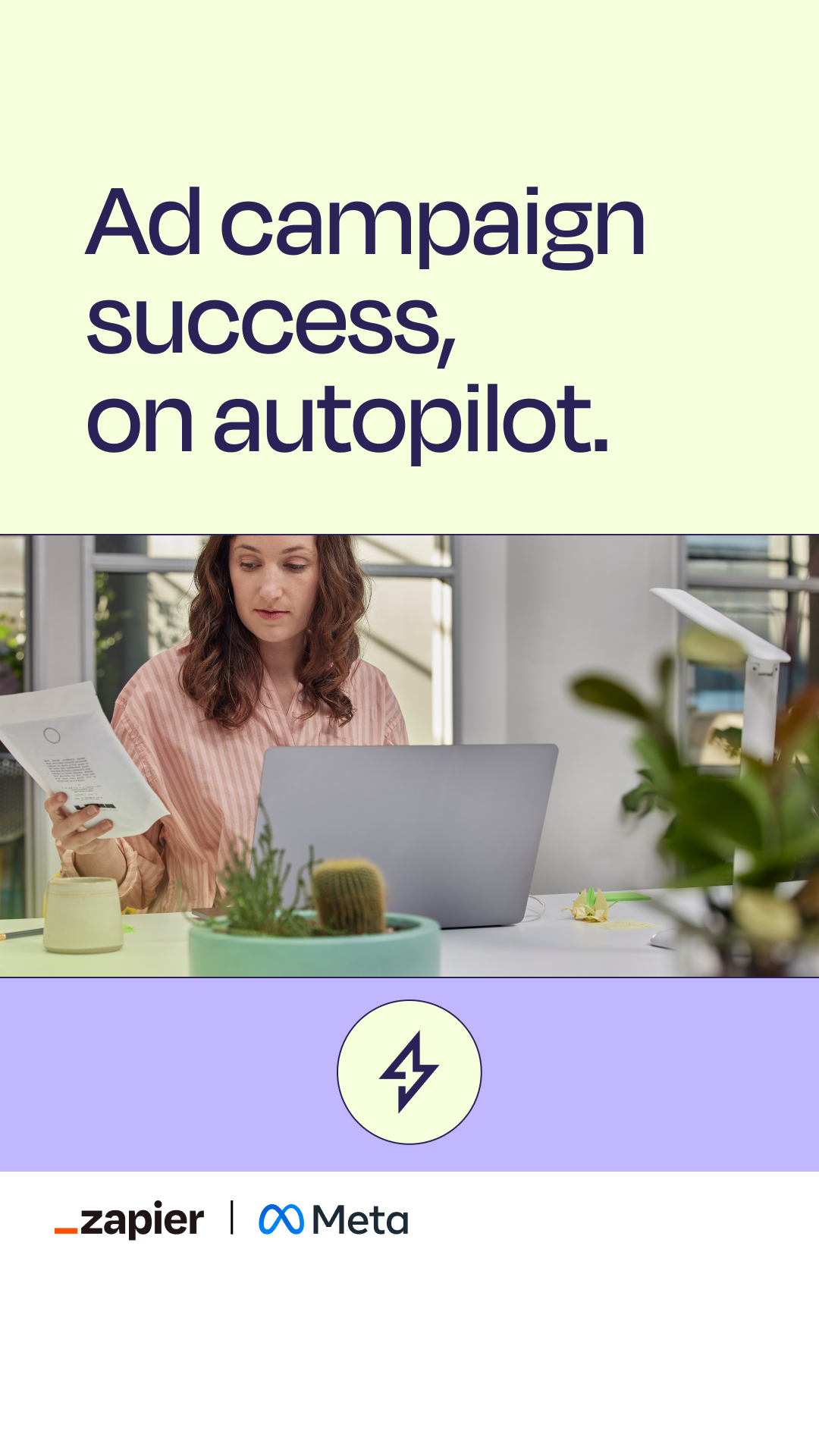 Zapier Facebook ad