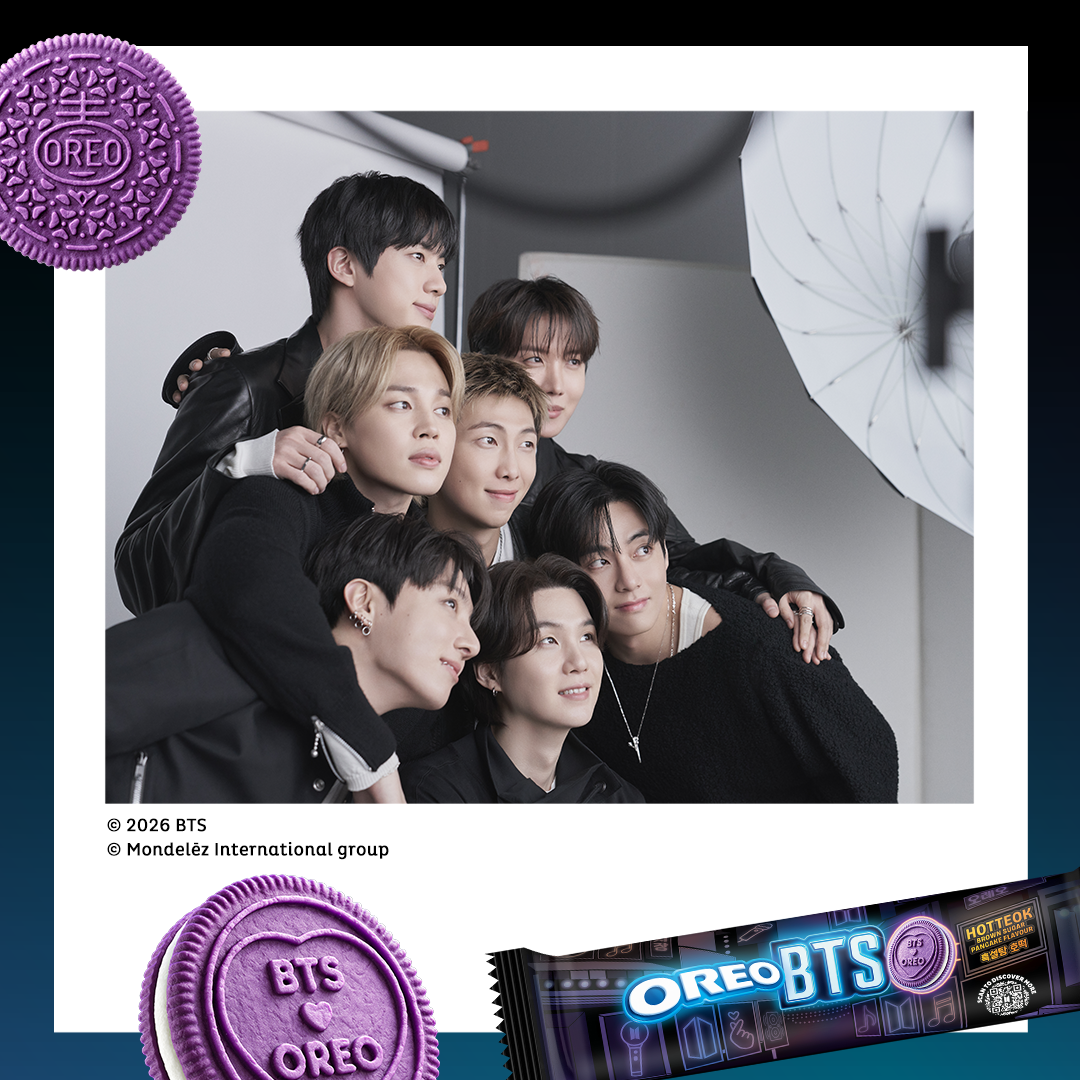 OREO 一起玩出無限樂趣 Facebook ad: OREO & BTS are calling. Join us.