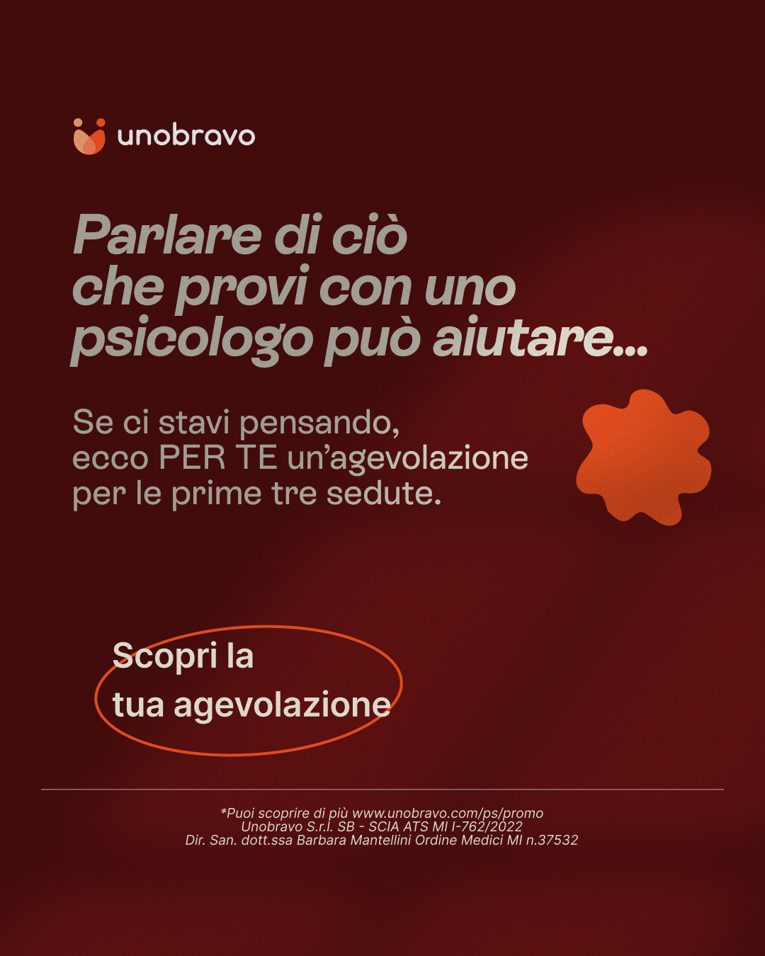 Unobravo Facebook ad