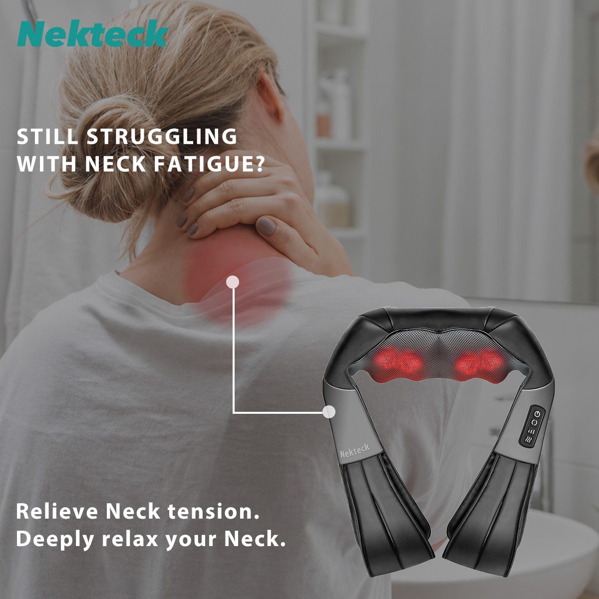 Nekteck_Official Facebook ad: Shiatsu Neck Massager