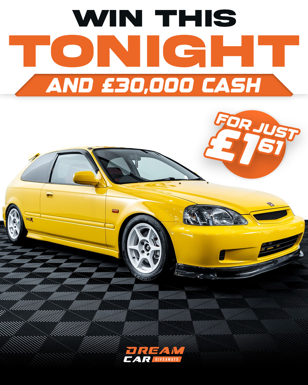Dream Car Giveaways Facebook ad