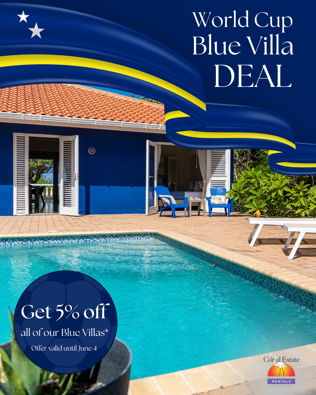 Coral Estate Rentals Curacao Facebook ad