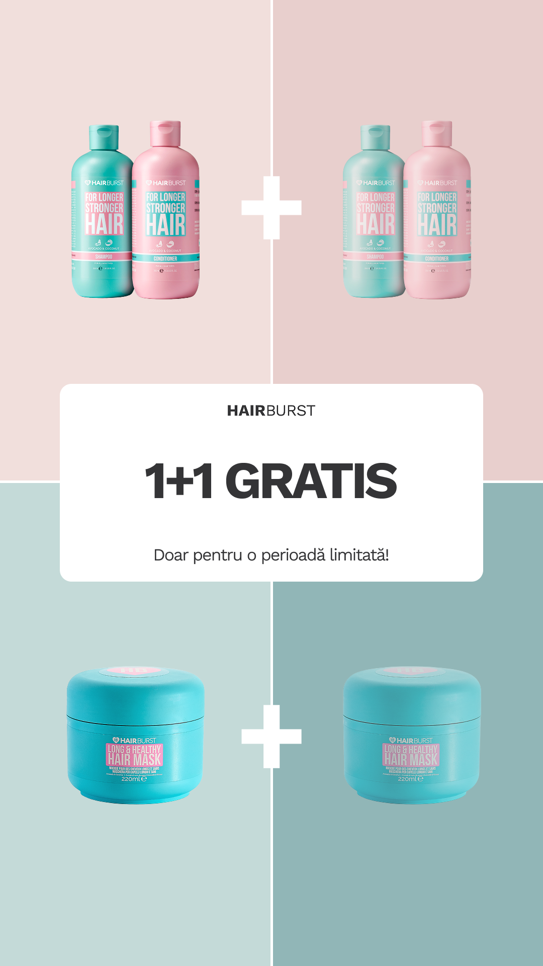 Hairburst Romania Facebook ad