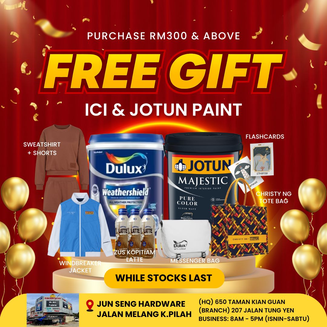 Jun Seng Hardware Facebook ad: PROMOSI HEBAT!