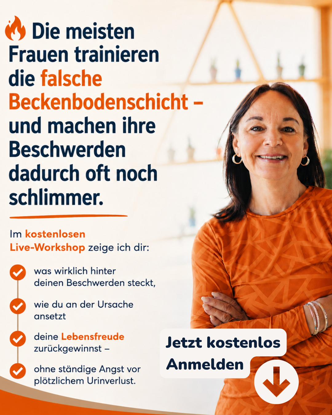 Barbara Scharrer - Therapeutisches Training Facebook ad: Kostenloser Workshop für Frauen