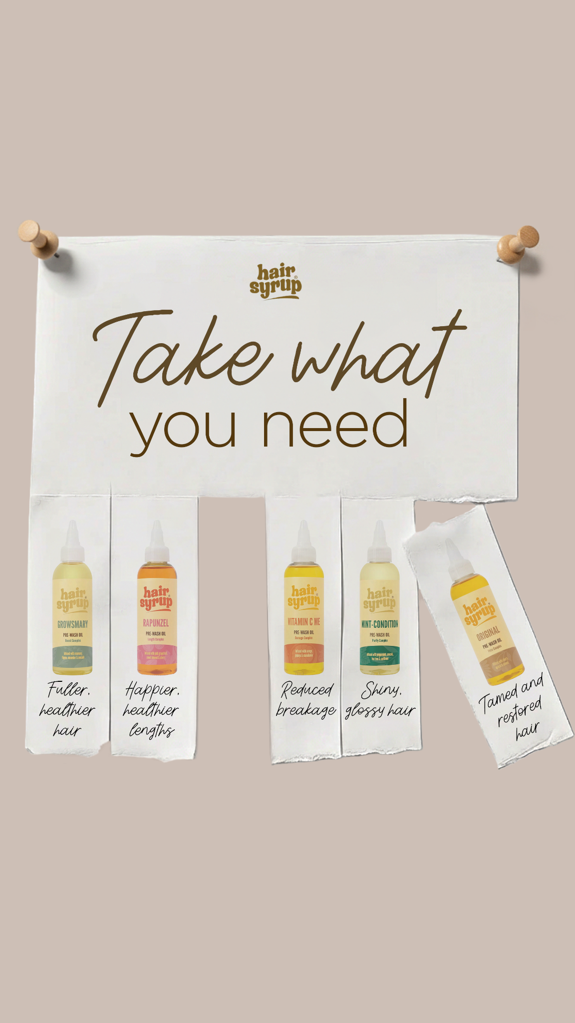 Hair Syrup Facebook ad