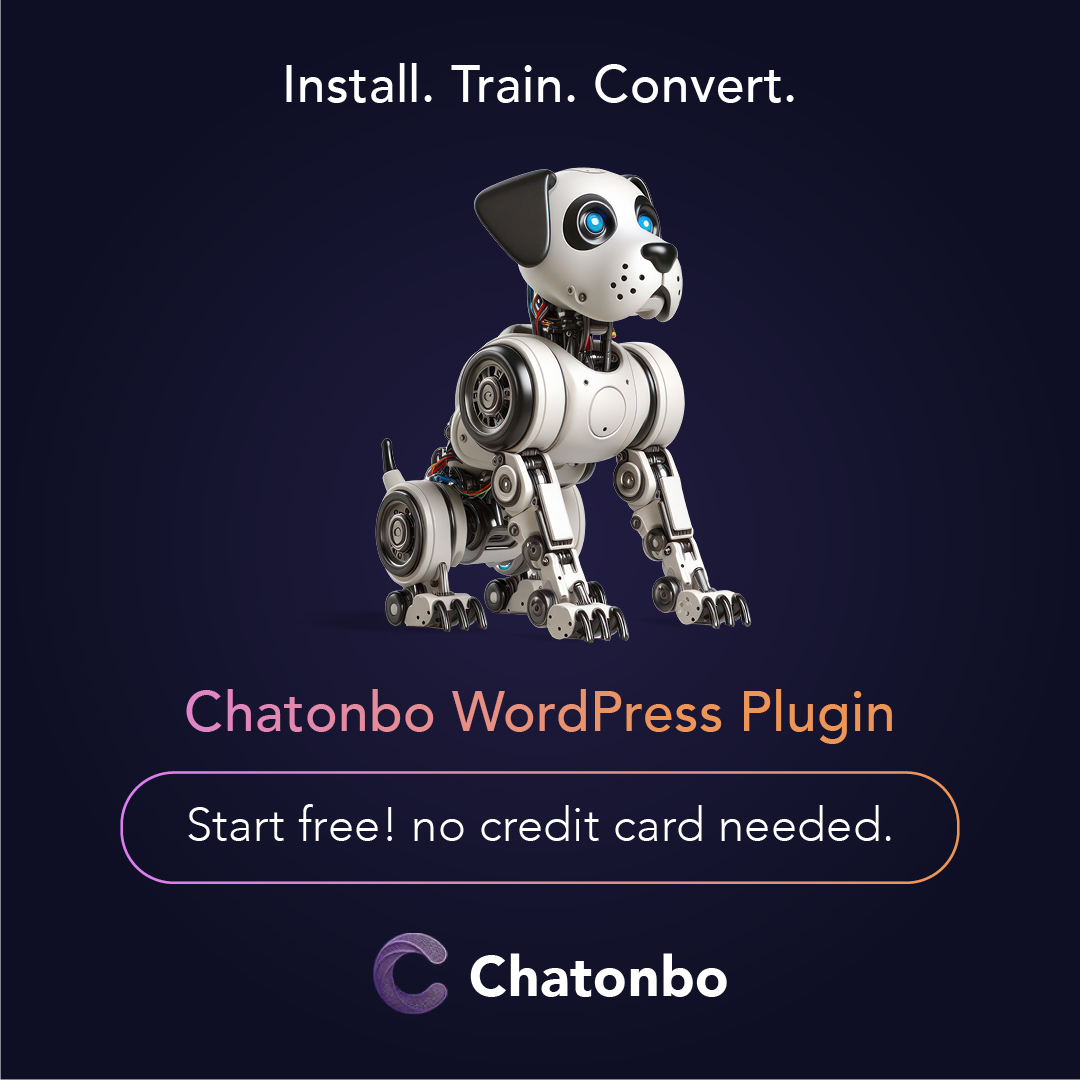 Chatonbo Facebook ad: ChatOnBo for WordPress is here