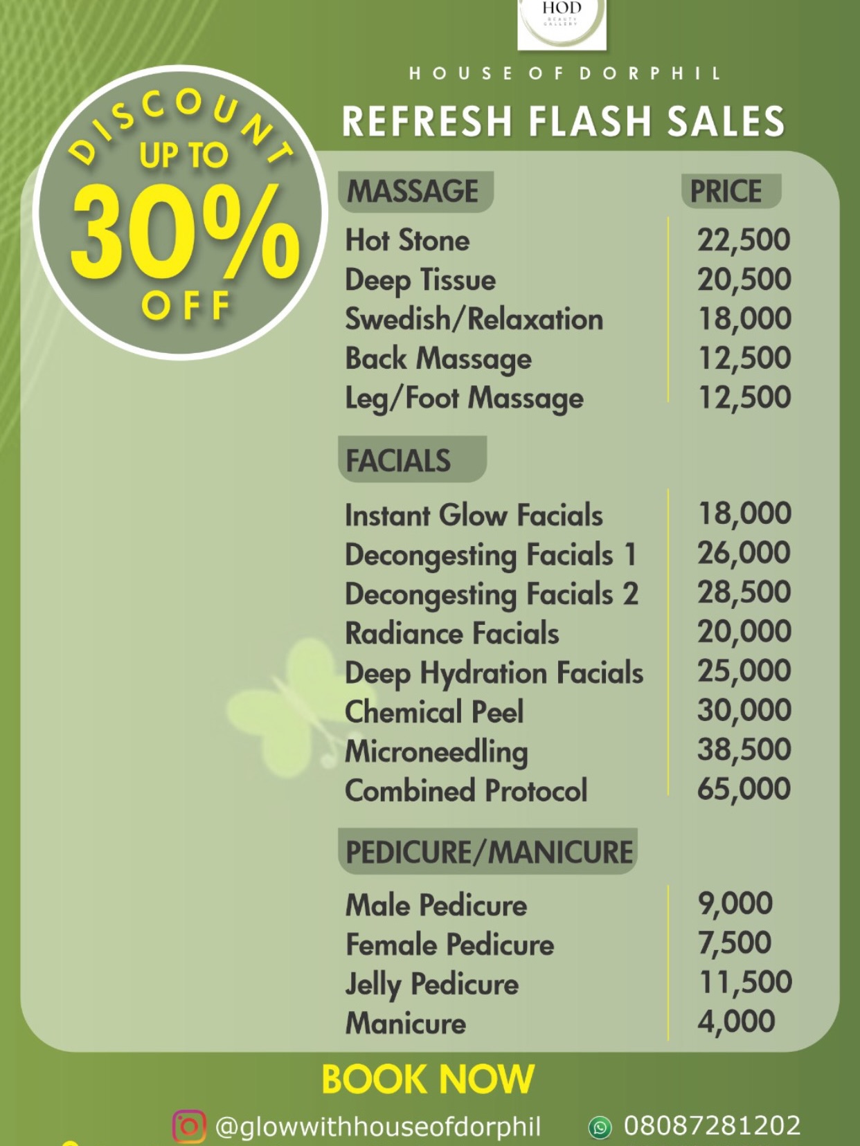 House Of Dorphil Beauty Gallery Facebook ad: REFRESH SALES!REFRESH SALES!