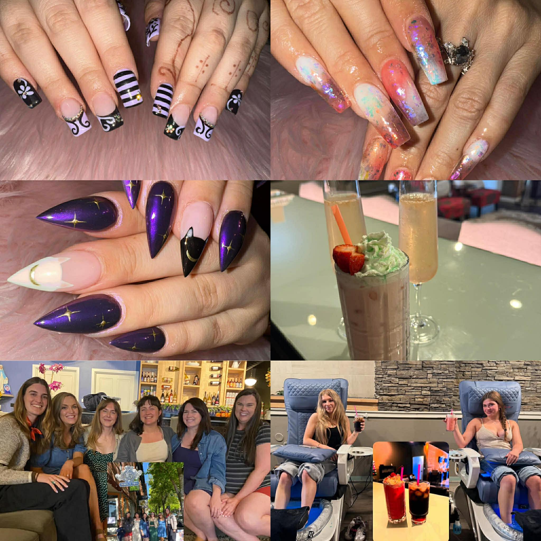 13 Nails and Bar Facebook ad: 13 Nails in Fairhaven thanks the local community.