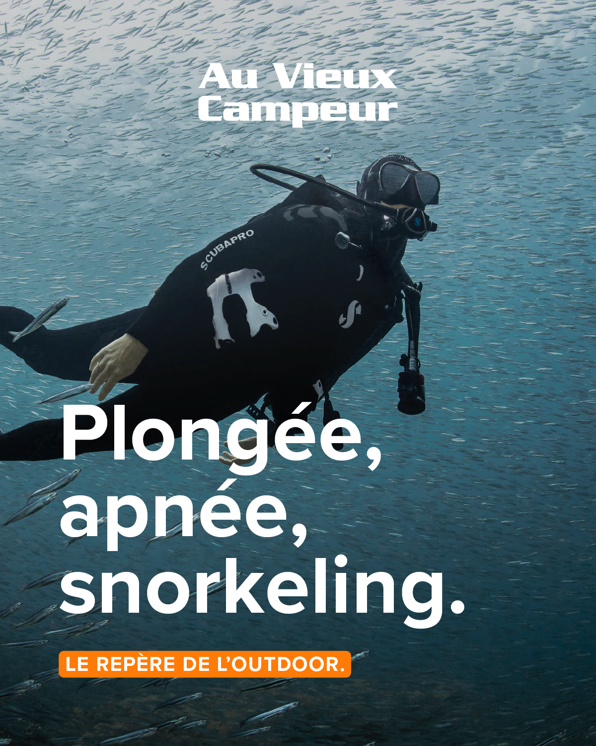 Au Vieux Campeur Facebook ad