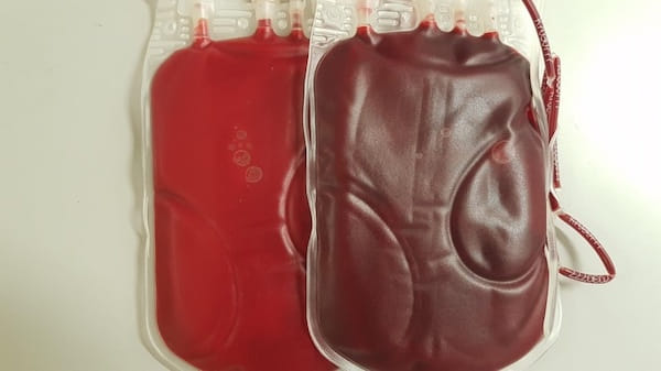 Mindful Results Hypnotherapy Facebook ad: Two bags of blood - the one on…