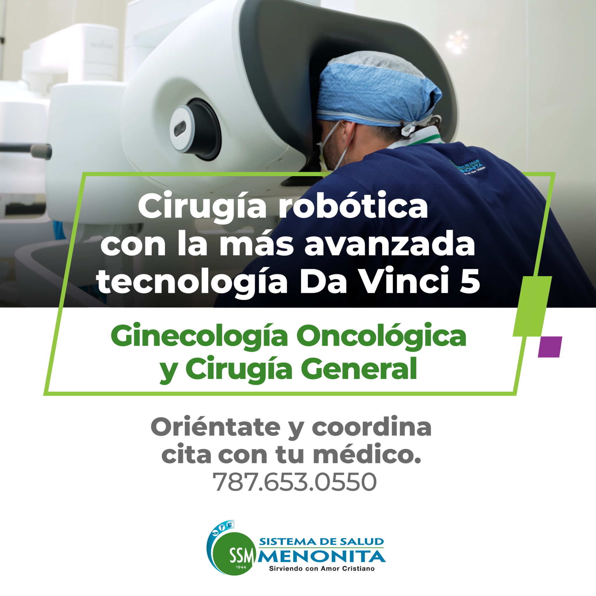 Sistema de Salud Menonita Facebook ad: Innovación quirúrgica