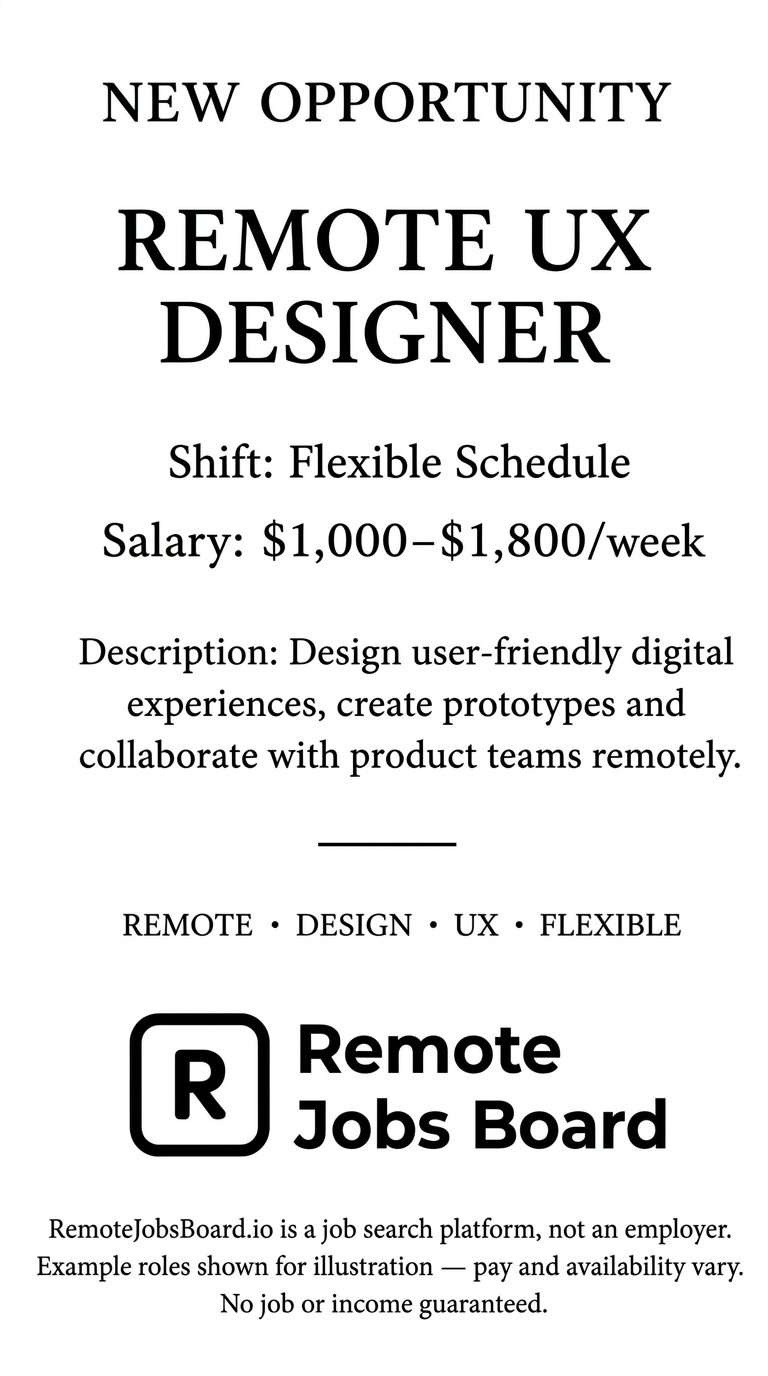 Remote Jobs Board - Work From Anywhere Facebook ad