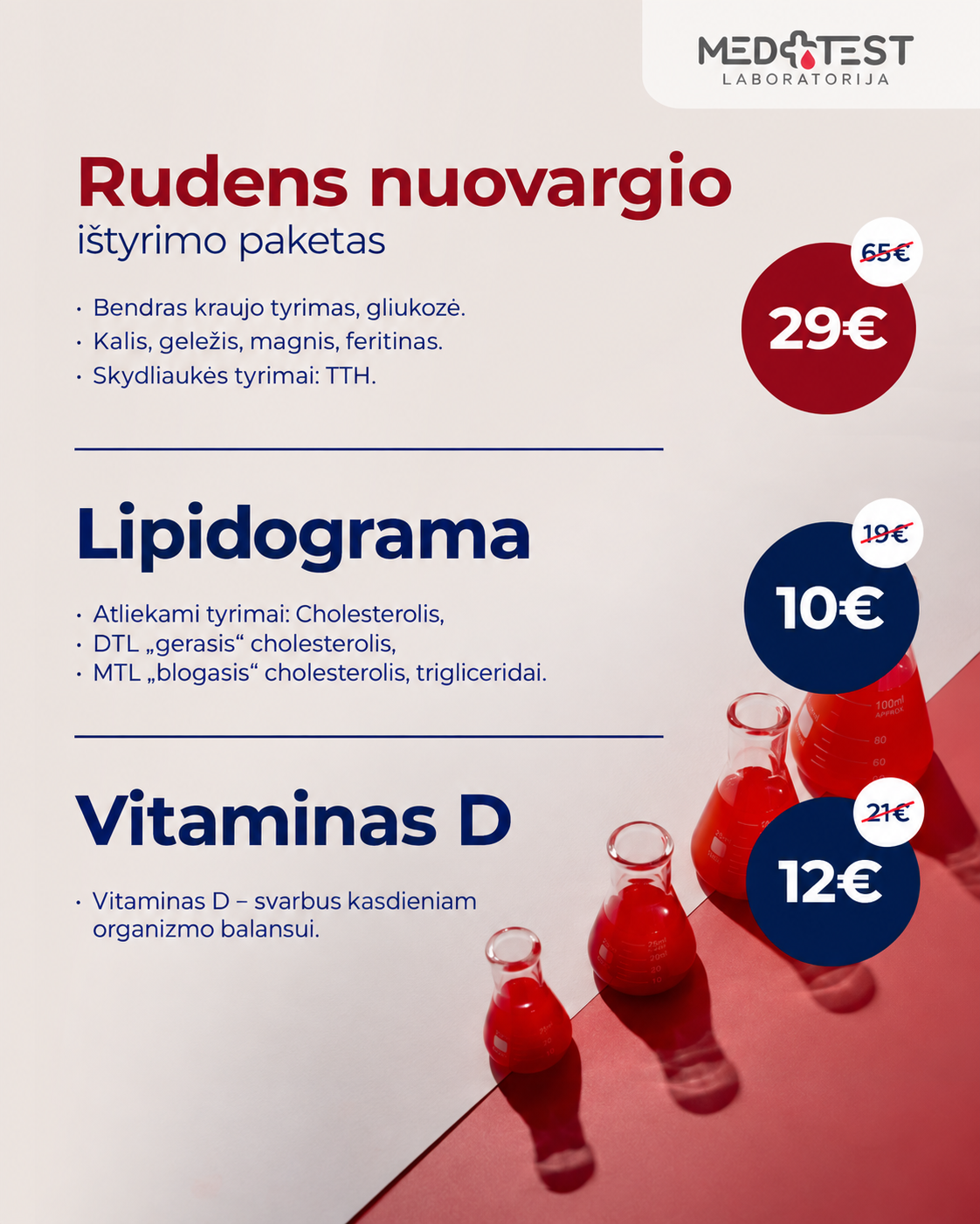 Medtest Facebook ad: Rudens nuovargis? Įvertinkite organizmo rodiklius